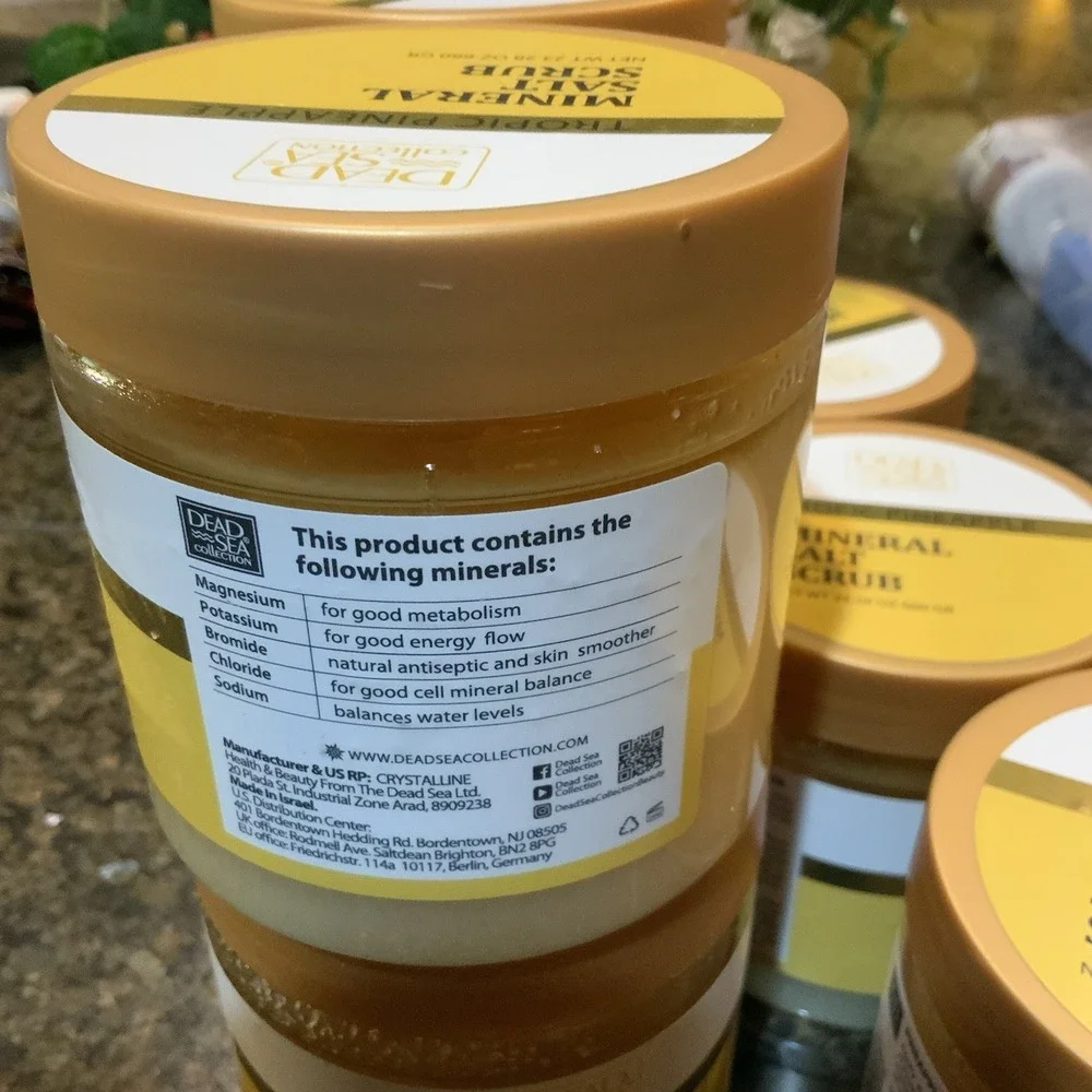 Pineapple Mineral Salt Scrub from Dead Sea Collection